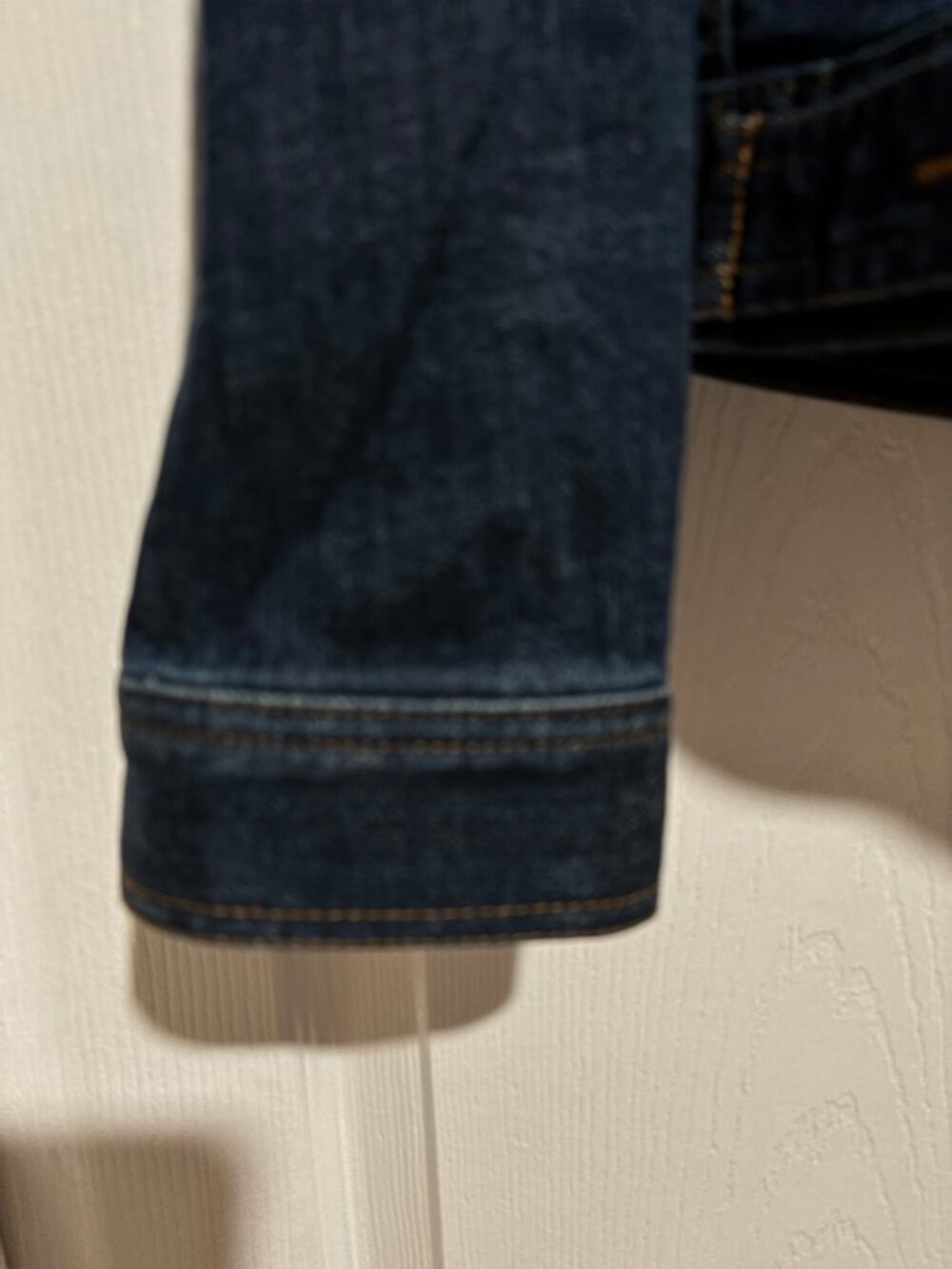 Talbots Ruffle-front Stretch Denim Jacket Size Large - Picture 3 of 5